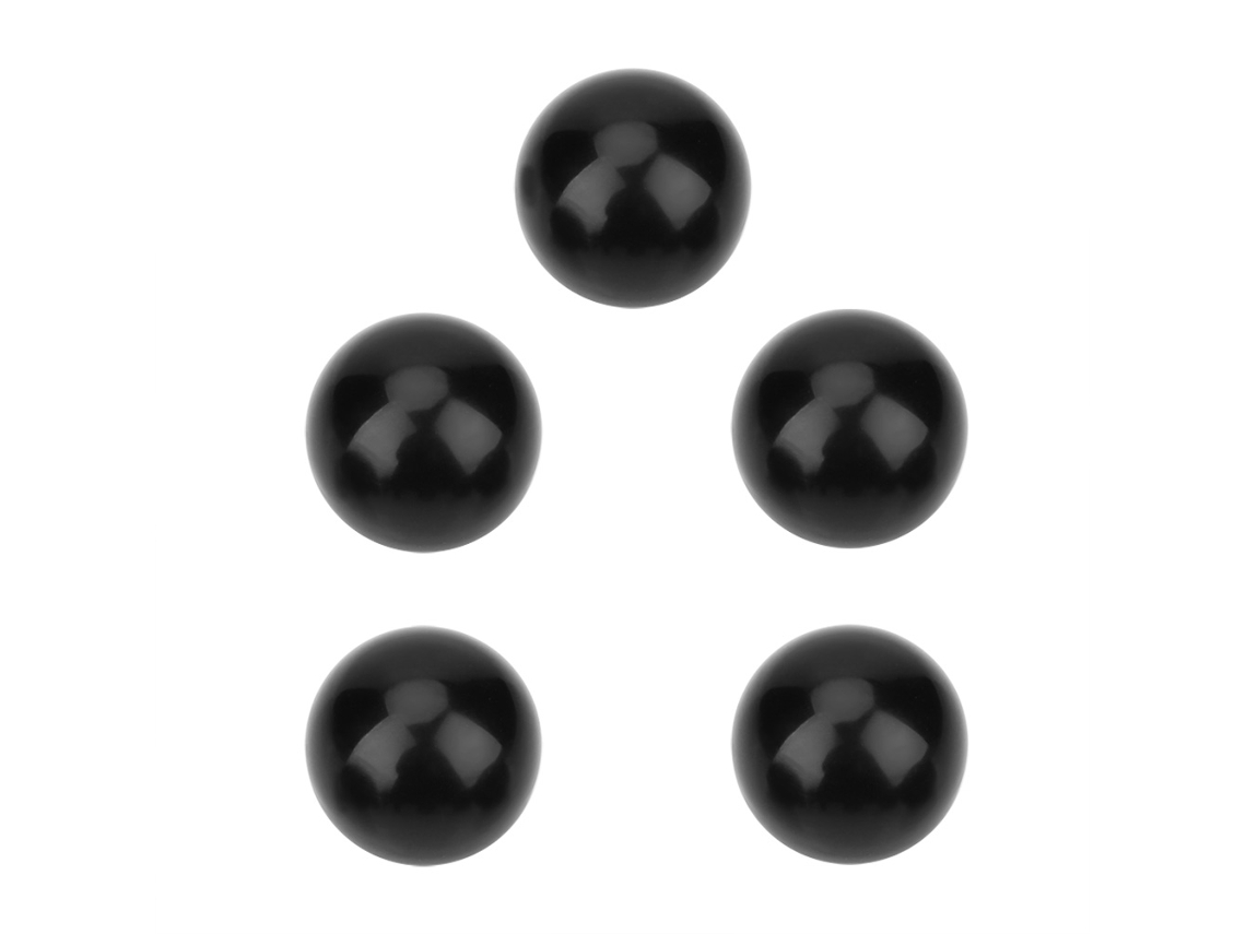 Laxiscreed Botão De Metal Preto Com Rosca Para Máquinas De Arcade - Reposição De 40mm