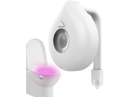 Luz Noturna Para Vaso Sanitário 8 Cores De Led Que Mudam Iluminar A