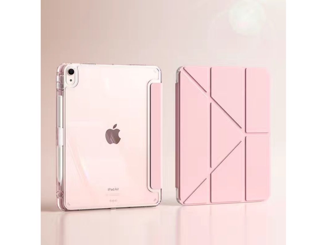 Funda Para Ipad 11ª Geração A16 2025 Rosa Sfushos (dobrável Y3, Anti Dobramento, Resistente A Choques, Design Delgado)