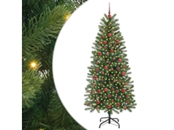 Conjunto 1 Árvore Artificial Vidaxl Verde Plástico (180 Cm)