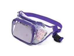 Bolsa De Cintura Transparente Impermeable Para Mujer Hombre Viaje Playa Eventos Conciertos Tiu Púrpura
