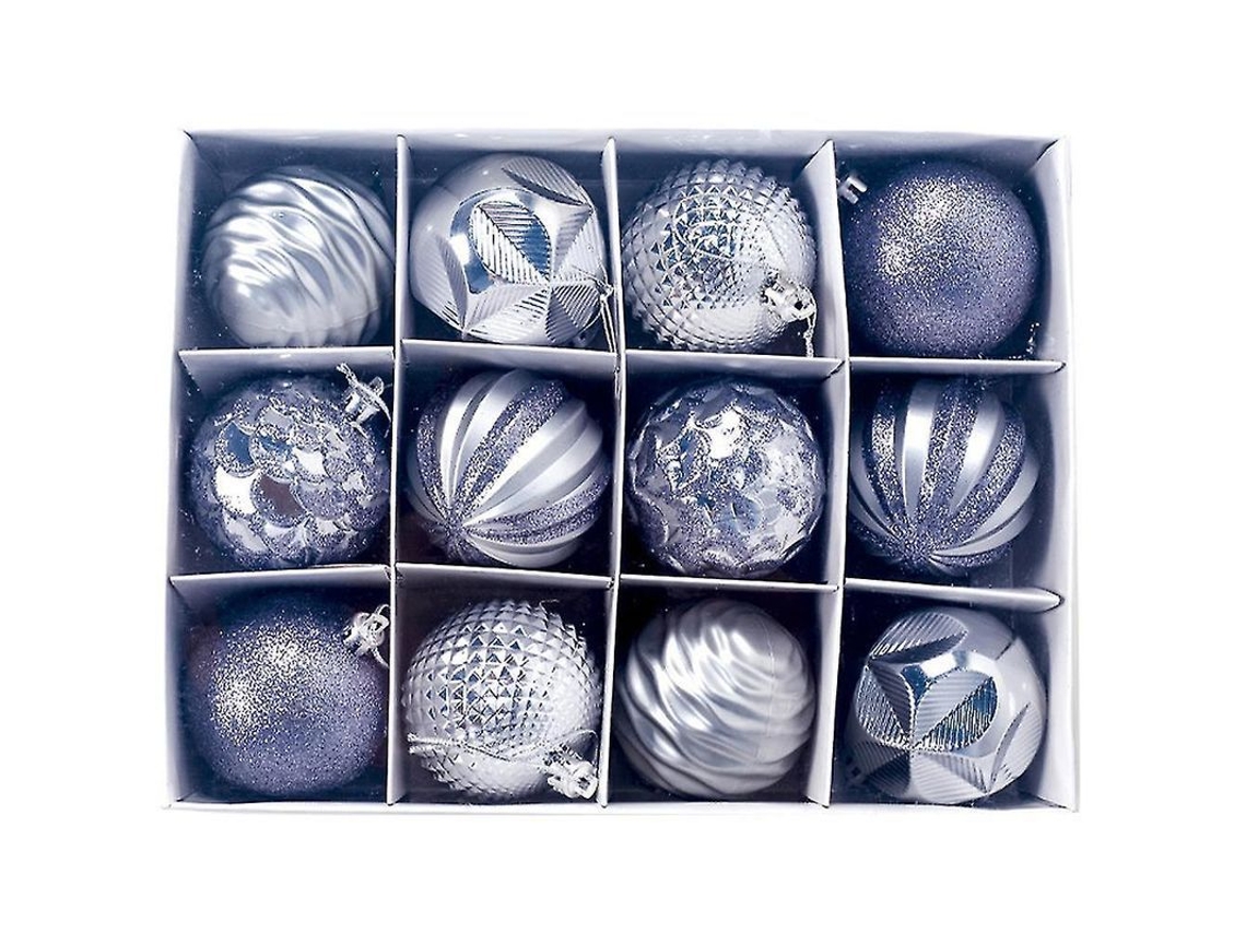 Ornamentos De Natal Bolas De Pendurar Decoracoes Para Arvore De Natal Festas E Decoracao Residencial Plata