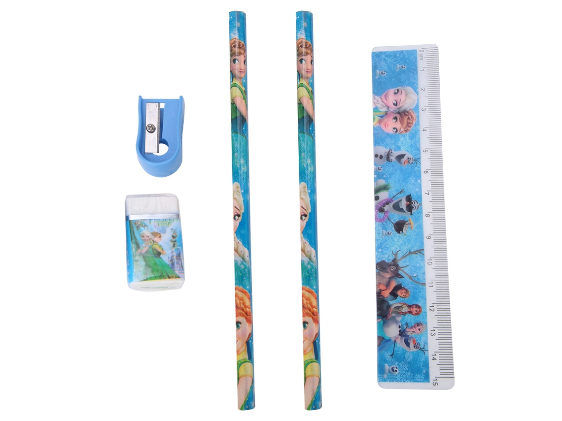 Conjunto de Papelaria Princesa 6 em 1 Presente para Crianças