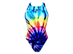 Fato de banho para Mulher TURBO Wide Strap Swirl Azul para Natação (M)