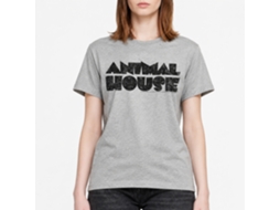 Rockinstone Animal House Movie Logo Heather Gray Adult T-shirt Size:s
