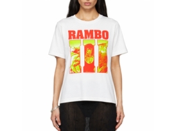 Rockinstone Rambo Neon 3 White T-shirt Size:xxxl