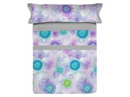Conjunto De Lençol Lois Mara Multicolor Poliéster Cinzento (40x30x4.83cm)