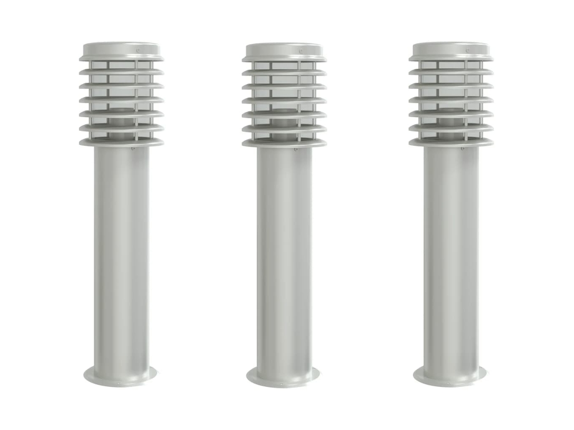 Outdoor Floor Lamp, Outdoor Floor Lamps Vidaxl Prateado Aço Inoxidável (n/a)