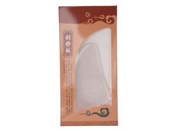 Ferramenta De Massagem Gua Sha De Quartzo Rosa Para Rosto E Corpo