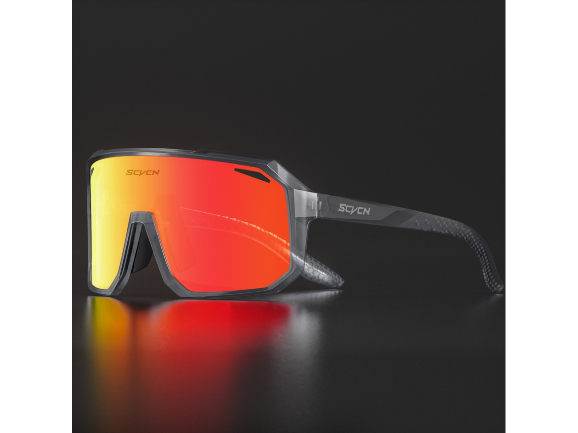 (estilo 12) Óculos De Ciclismo Unissex Uv400, Lentes Pretas De Poliacrilato Tr-90