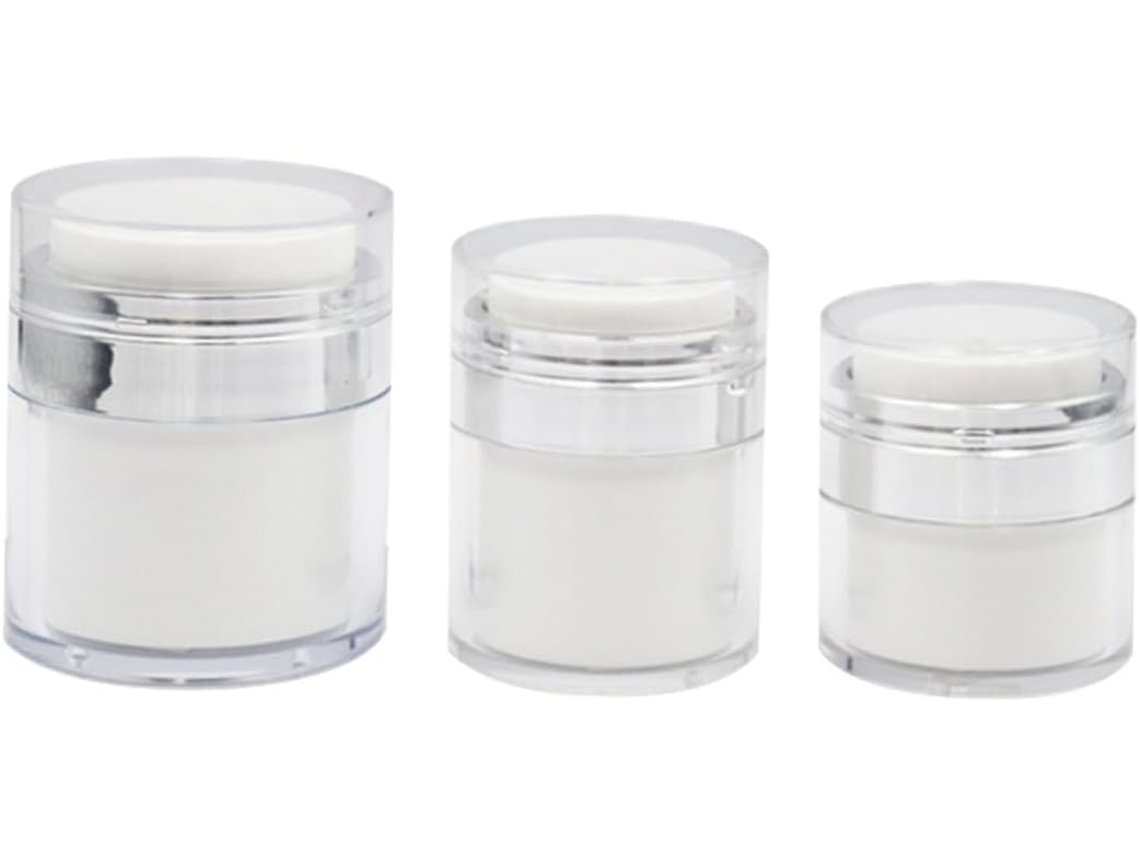 De 3 Frascos Vazios Para Cosméticos E Cremes, Potes De Armazenamento Resistentes Ao Desgaste