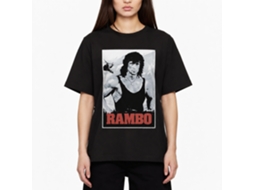 Rockinstone Rambo Movie Black Adult T-shirt Size:xl
