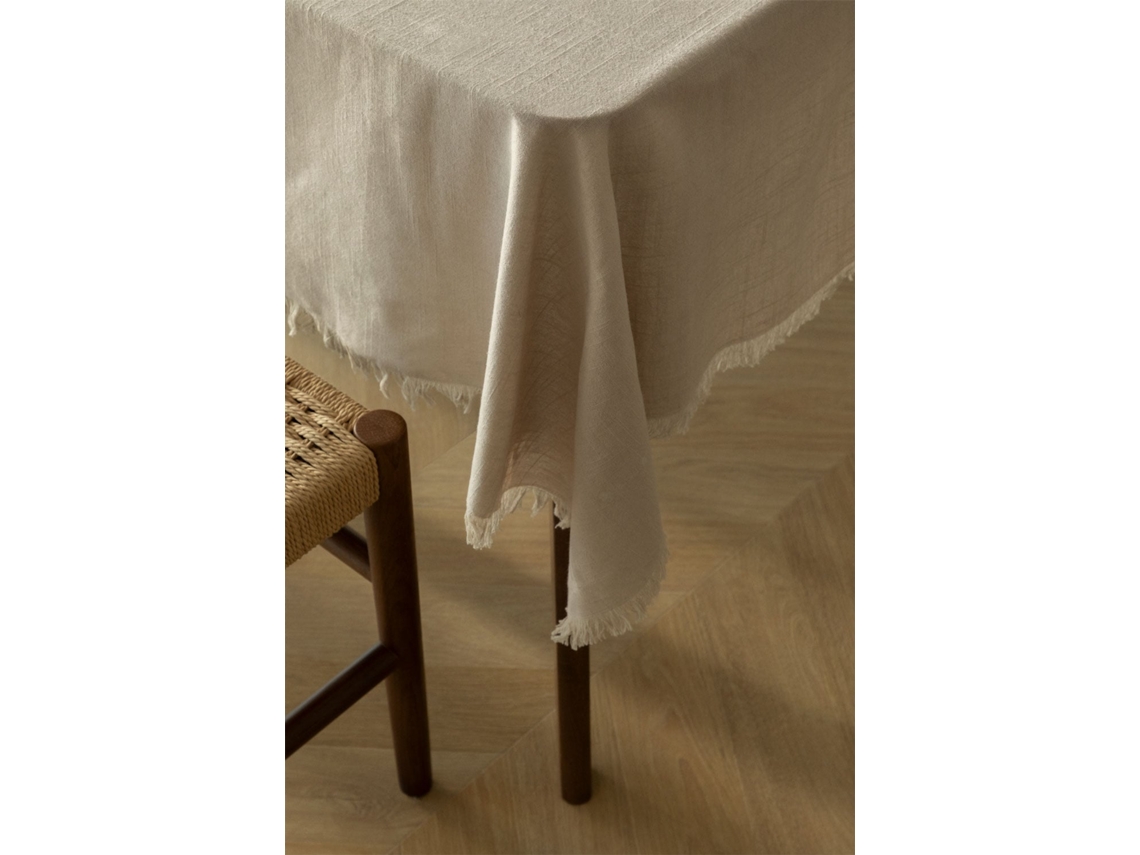 Toalha de Mesa de Algodão 240X140 Cm Nedeliya Algodão Cinzento Areia SKLUM