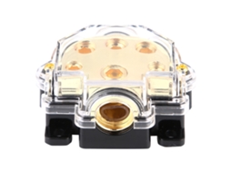 Bloco Distribuidor de Energia Suporte de Fusível 5 Vias para Carro Audio Ca/cc Liga de Zinco YURU