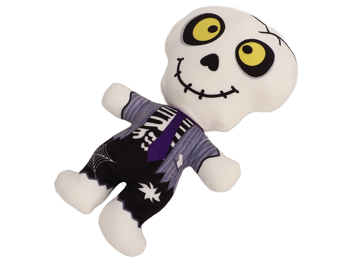 Primerox pelúcia Caveira Halloween Cartoon Macia 30cm Boneco de Pelúcia Decorativo Divertido