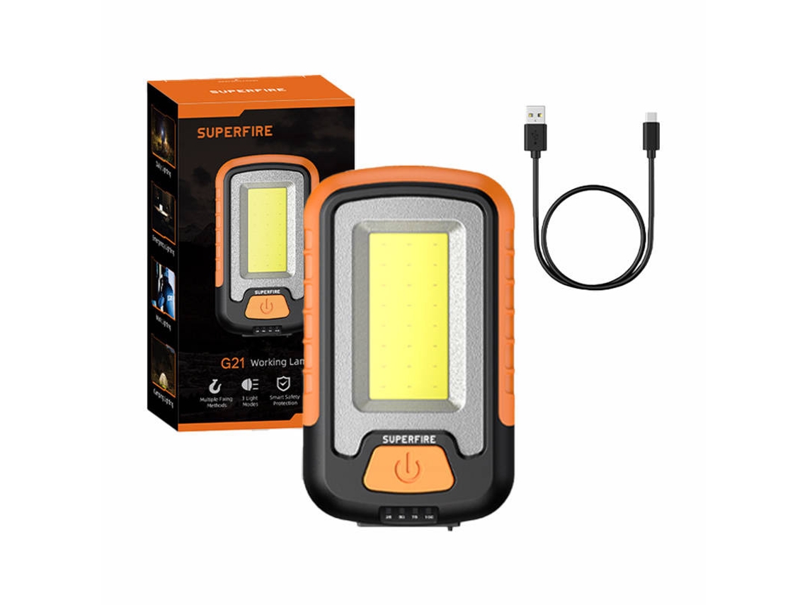 Lanterna de Oficina SUPERFIRE G21, 650lm, Usb