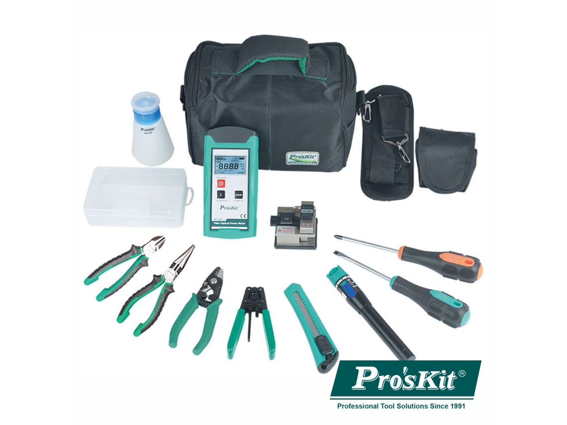 Mala Ferramentas Profissional Fibra Óptica Proskit