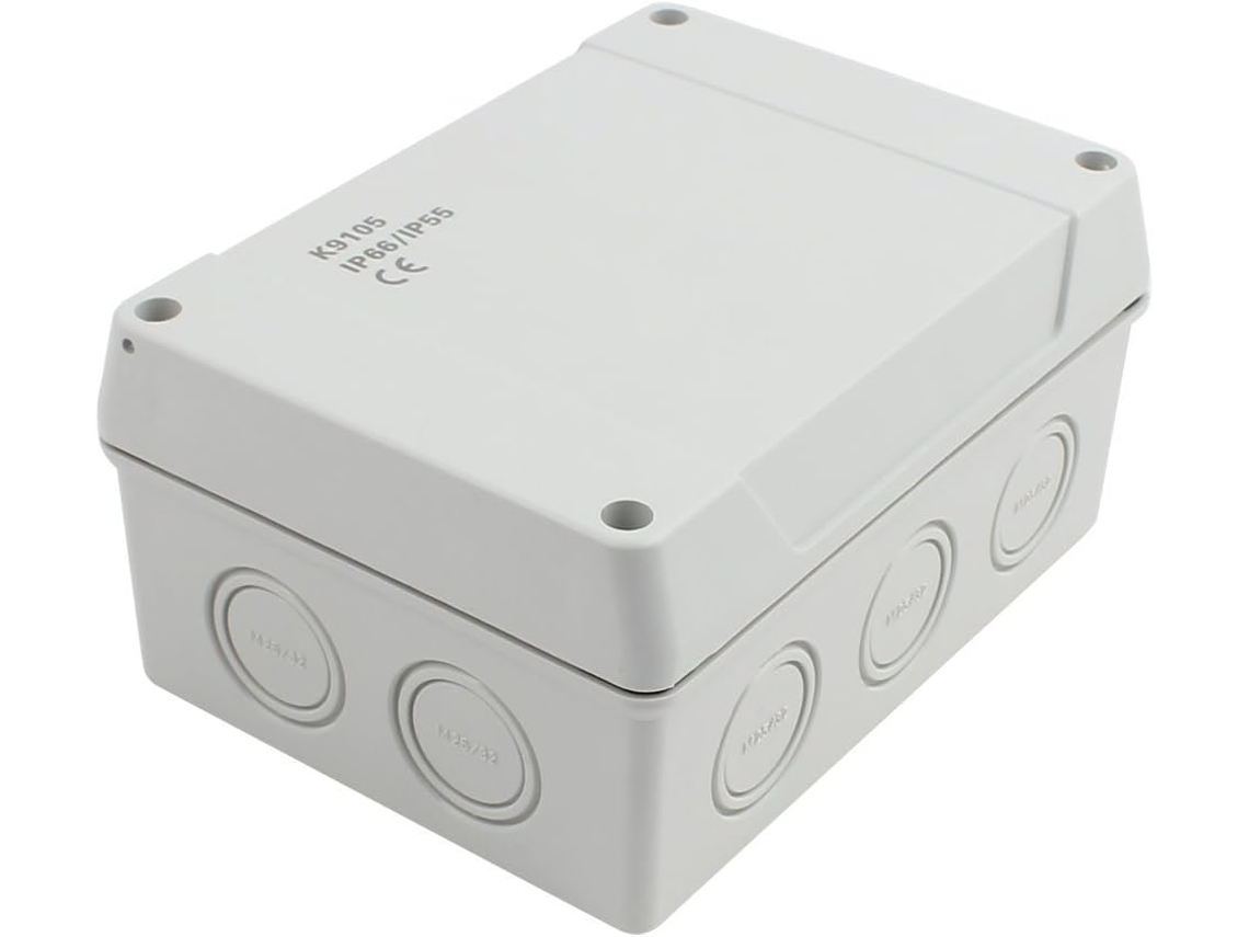 Caixa de Distribuição à Prova D'água 167x125x82mm Cinza CHABERLU