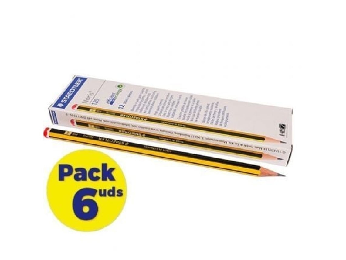 Lápis de Grafite STAEDTLER Noris 120-2/ Hb/ 6 Caixas de 12 Unidades