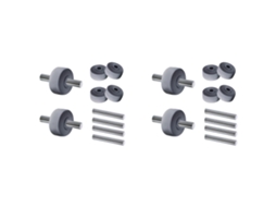 Conjunto De 12 Rodas Dianteiras Para Aspirador De Pó Shark Nv350, Nv351, Nv352, Nv355, Nv356e, Nv500, Nv501, Nv502 E Outros Modelos._glo