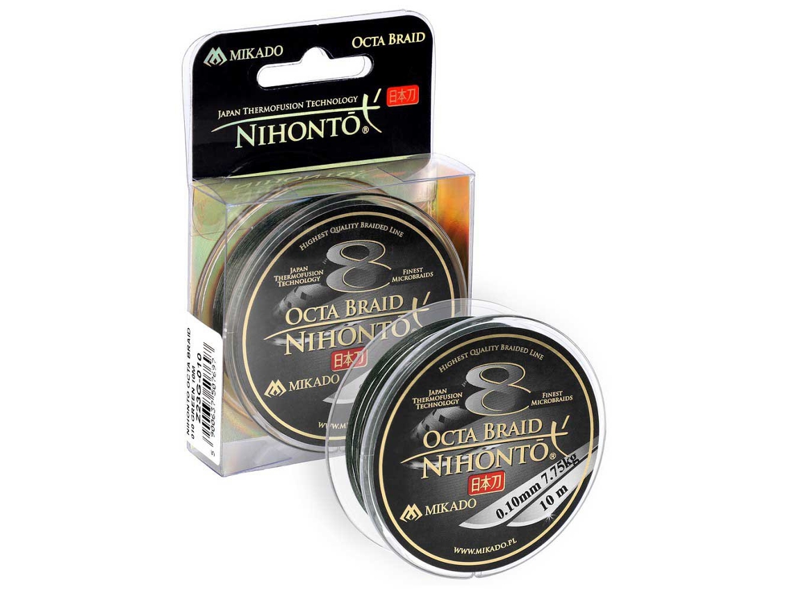 Linha Trançada Nihonto Octa 10 M Verde 0.140 Mmmikado