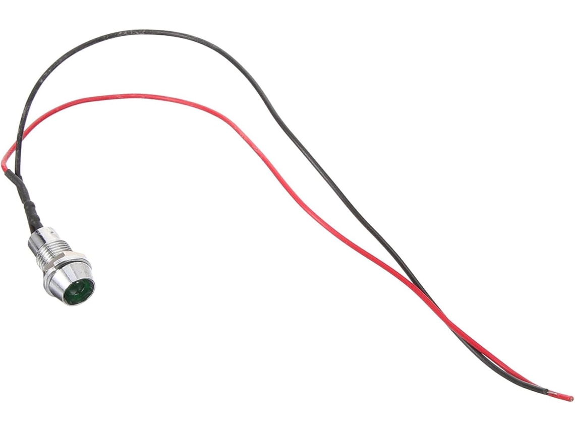 Luz de advertência LED à prova d'água com fio, indicador de sinalização para carro e caminhão.