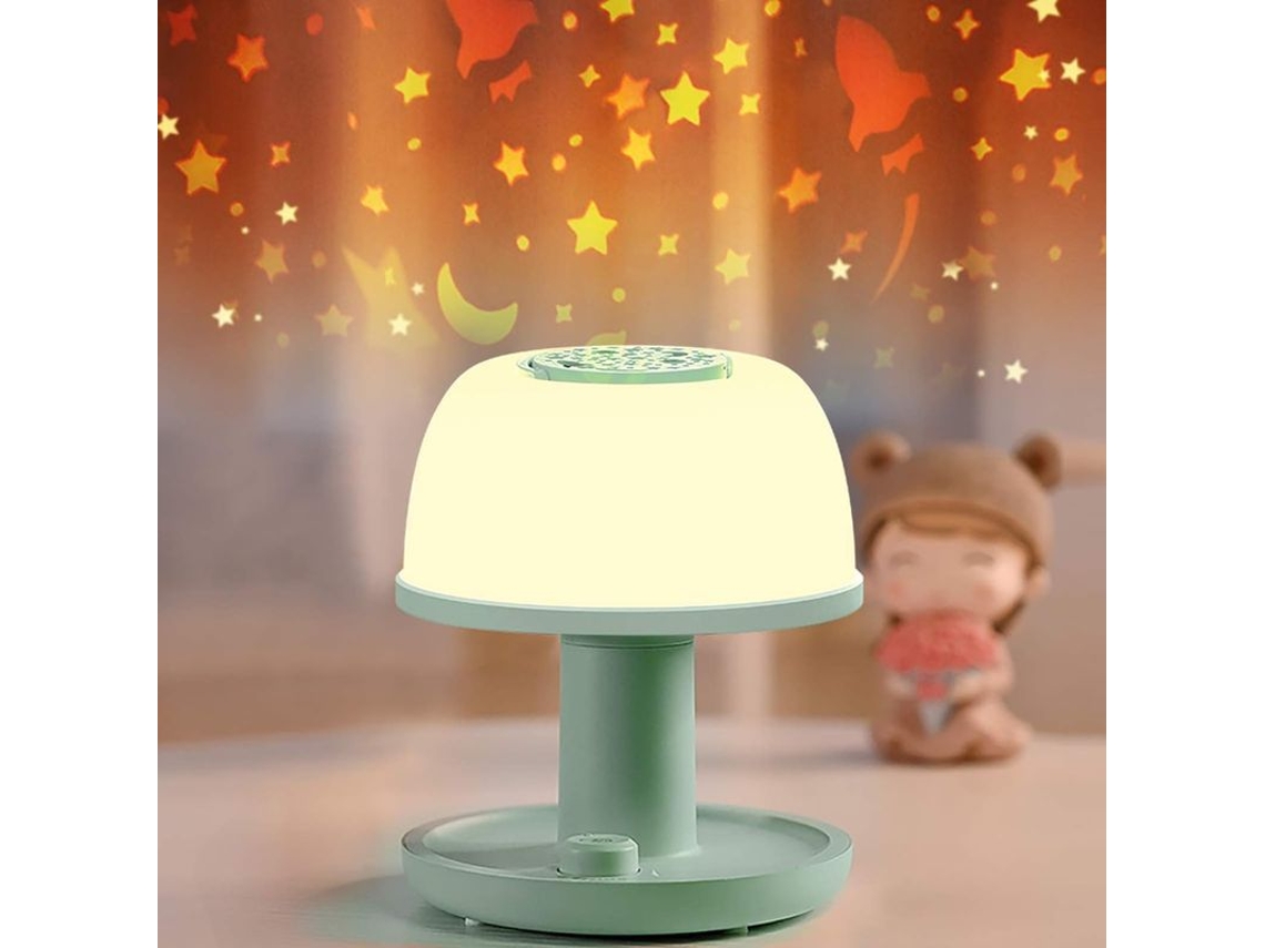 Lâmpada de Noite para Bebê, Projetor de Estrelas, LED, Ajustável, Portátil, Recarregável, Presente