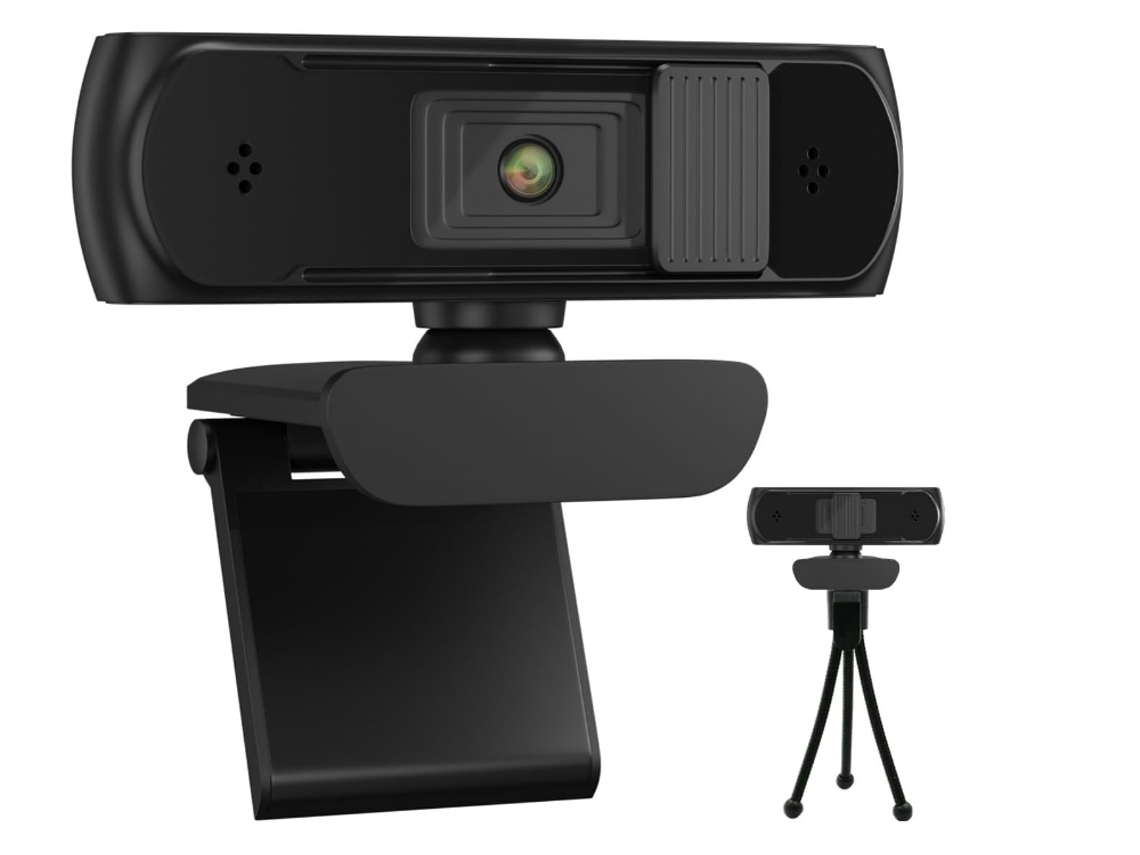 Webcam Yemaesre S2 500 Full Hd 1080p 5 Megapixels Autofoco Adequado Para Pc Laptop Desktop Mac Videoconferência Preto Brilvibera