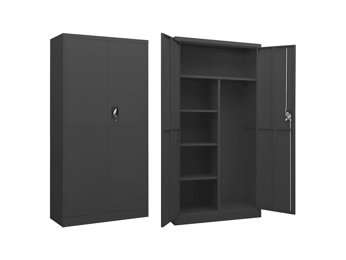 Vidaxl Cacifo 90x40x180 Cm Aço Antracite