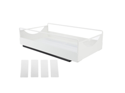Organizador de Armário Retrátil de Aço Carbono com Prateleira Deslizante S/MARCA (227x401x85mm)