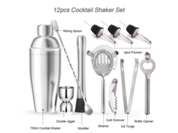 Kit de Coquetéis 12 Peças com Suporte 750ml