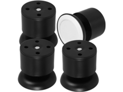 Nuobesty Conjunto De 4 Pés Cômoda Em Aço Inoxidável Para Móveis, Ajustáveis E Para Armário