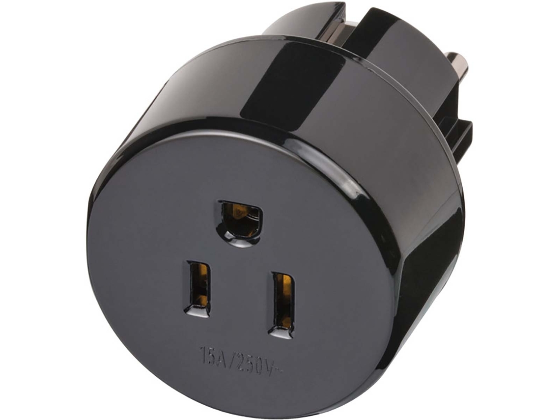 Adaptador De Viagem Eua/japão Para Europa Com Aterramento