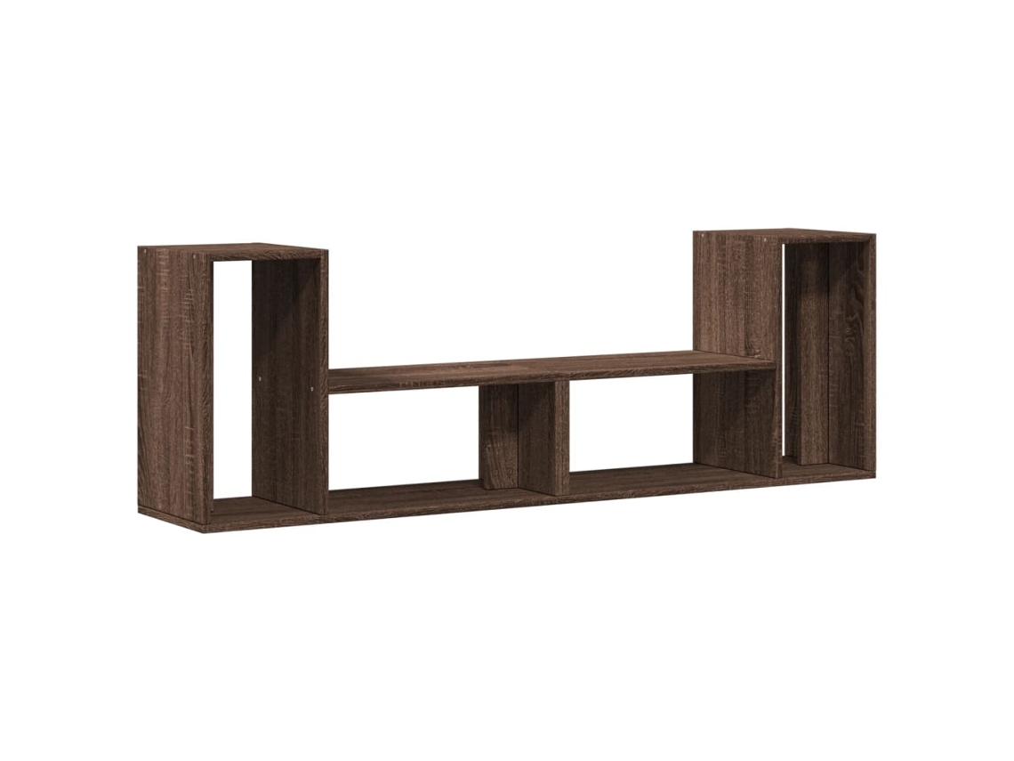 TV Móveis Conjunto de 2 Peças Derivado da Madeira Carvalho Castanho MAISON EXCLUSIVE (75x30x50 cm)