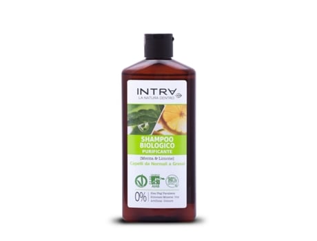 Shampoo Orgânico Menta Limão Purificante 250 Ml Shampoo Não Profissional Feminino Intra