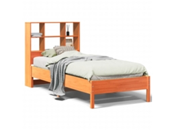 Bookcase Bed, Bookcase Beds Vidaxl Marrom Madeira De Pinho (100 X 200 Cm)
