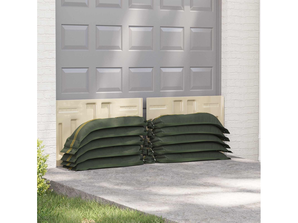 Vidaxl Sacos De Areia 100 Unid. Verde Escuro 100 X 25 Cm Hdpe