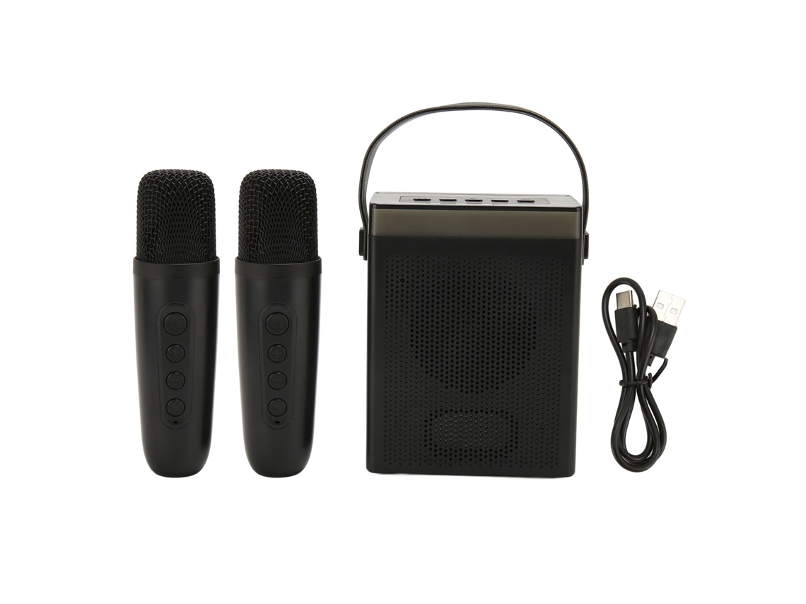 Microfone Karaokê Bluetooth LAXISCREED Rgb 2 Mic
