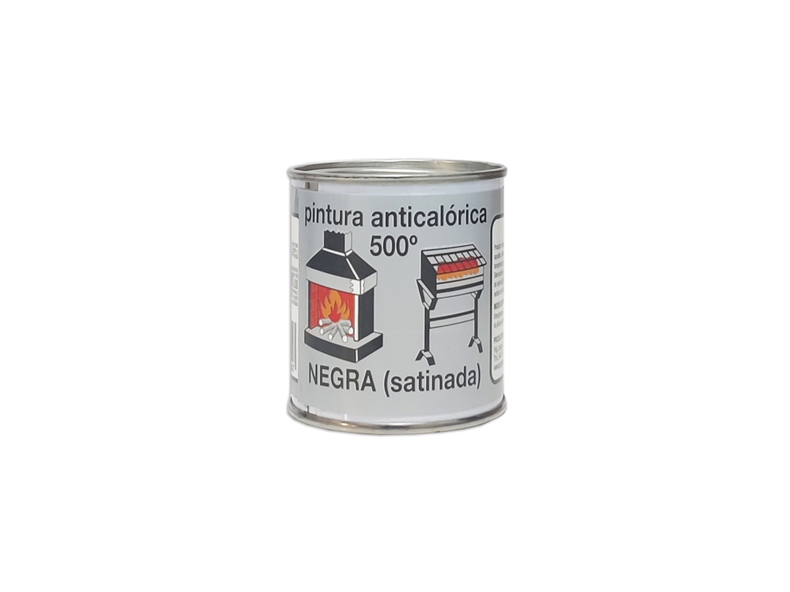 Tinta Resistente Ao Calor 500 ºc Preta 125 Ml