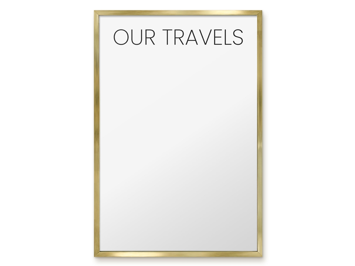 Magnetic Glass Board Our Travels For The Hall Espelharte (40x60 Cm)