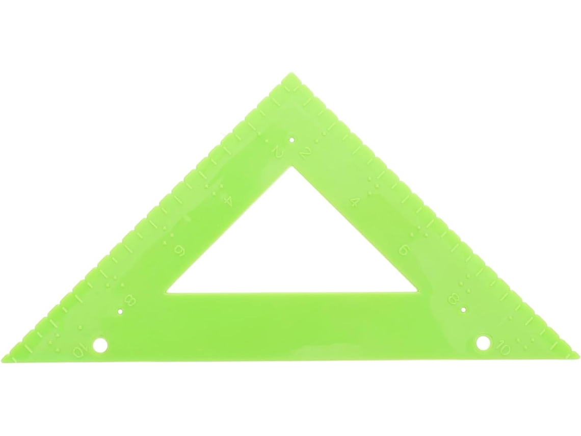 Régua Multifuncional Triangular Para Cegos, Ferramenta De Estudo