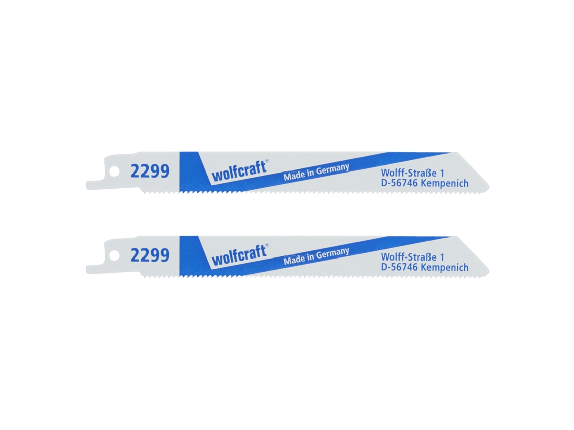 2299000 2 Hojas De Sierra De Sable Bim, Metal, Basto, L150 Wolfcraft