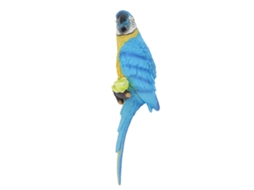Decoração de Parede Papagaio Resina Azul S/MARCA