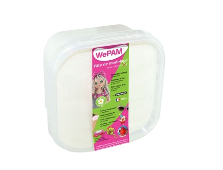 Porcelana Fria Para Modelagem Wepam Branca 500g Flexível Secagem Ao Ar Textura Lisa
