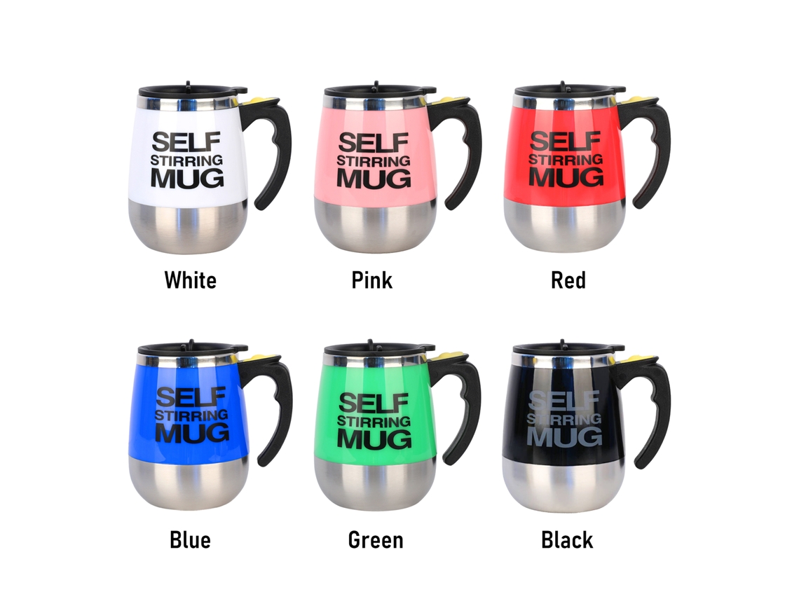 Caneca Auto Misturadora Inox 400ml Com Tampa