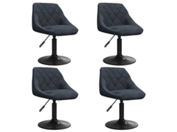 Cadeiras de Jantar Giratórias 4 Pcs Veludo Cinzento escuro MAISON EXCLUSIVE