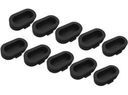 Conjunto De 10 Peças De Plugues De Silicone Para Carregador, À Prova De Poeira E Resistentes Ao Desg Gokoco
