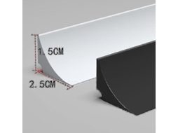 Tira de silicone flexível de 3m para retenção de água, antideslizante para cozinha e banheiro branco S/MARCA