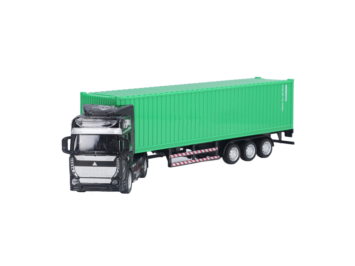 Ats modelo de Caminhão Container 1:48 Brinquedo Decoratsivo Vívido e Exquisito para Maiores de 3 Anos Verde