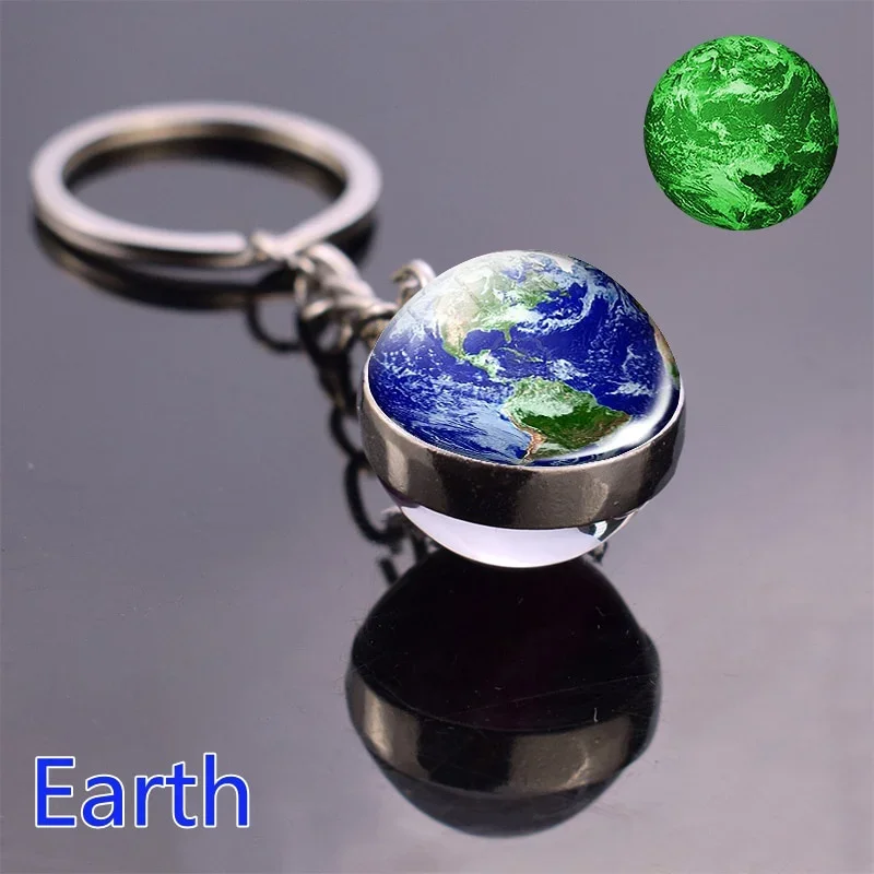 Chaveiro com Modelo do Planeta Terra do Sistema Solar, Que Brilha no Escuro. MDUG
